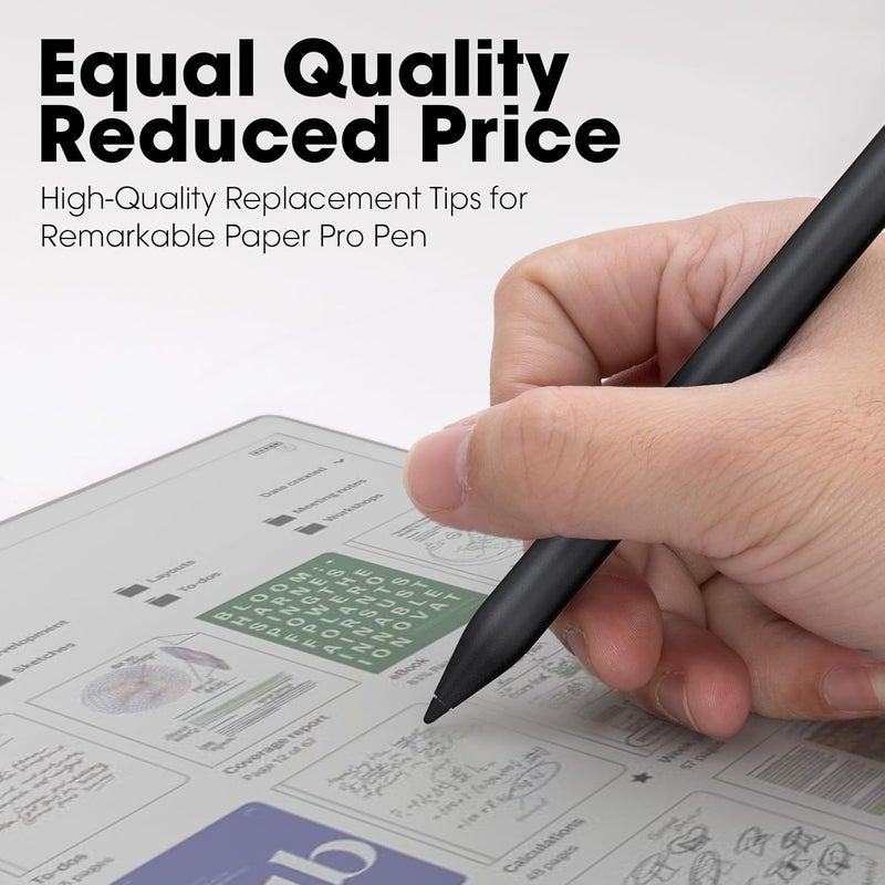 abasuto 6 Pcs Marker Pen Tips for Remarkable Paper Pro nips with Removal Tool, Durable Stylus Pen Replacement Nibs Marker Pen for Precise Writing & Sketching - Image 3